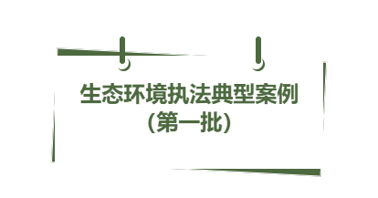 典型案例丨2024年省內生態(tài)環(huán)境執(zhí)法典型案例（第一批）（四）